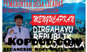 Dirgahayu RI ke 80 Desa Cicadas Bergerak dengan Semangat Mubarokah