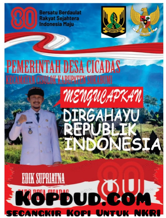 Dirgahayu RI ke 80 Desa Cicadas Bergerak dengan Semangat Mubarokah