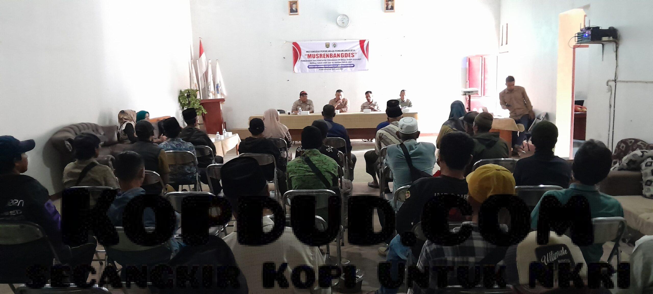 RPJMDes dan RKPDes Digelar di Desa Cikarang, Asep Yudistira: Peningkatan Kesejahteraan Warga Desa Berkah Mubarokah
