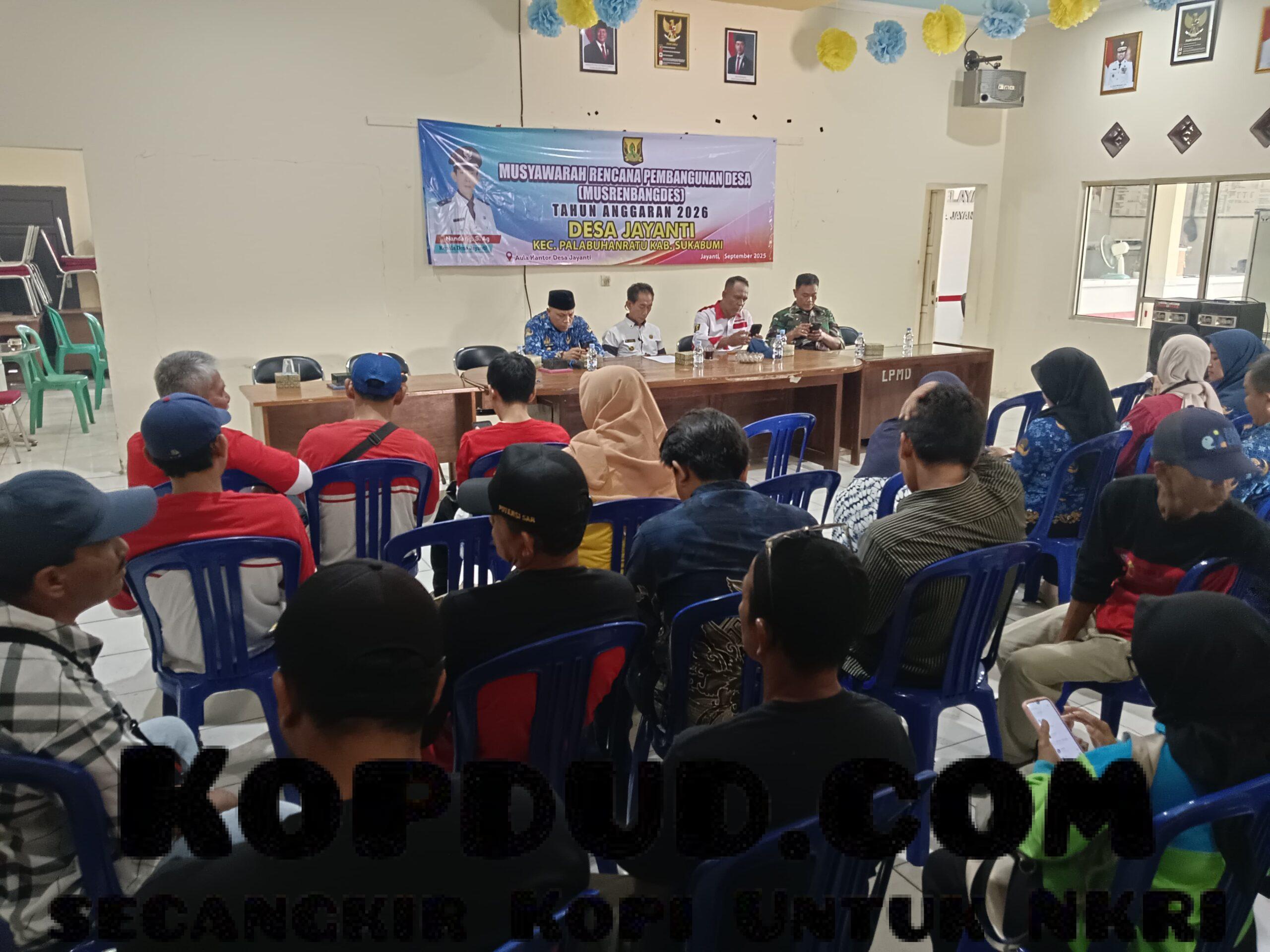 Musrenbangdes Jayanti 2025: Pemerintah Desa Matangkan Rencana Pembangunan Tahun Anggaran 2026