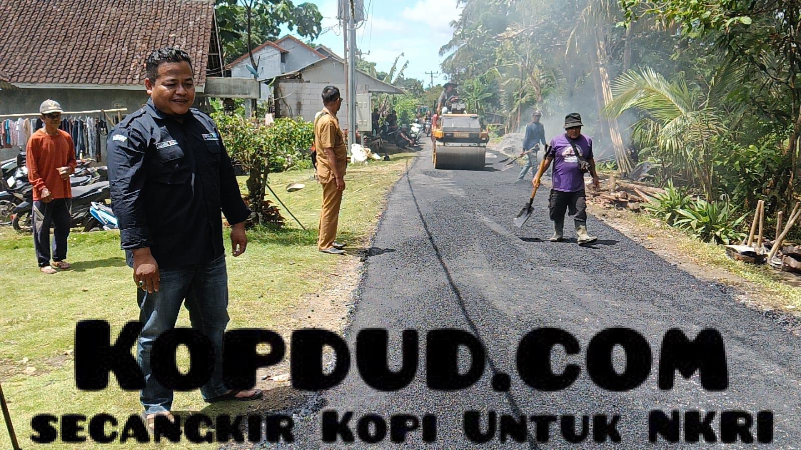 Dinas PU Sukabumi Realisasi Pengaspalan Jalan Simpangkaret-Pasir Malang di Desa Wanasari
