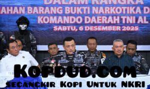 TNI AL Musnahkan 41,7 Kg Ketamine, Bongkar Pola Penyelundupan Laut di Belawan