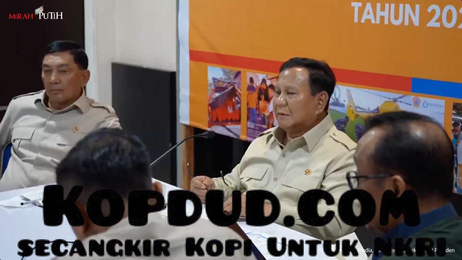 Prabowo, Lahan Harus Ada!, HGU Bisa Dicabut, demi Hunian Sementara, Warga Terdampak Bencana