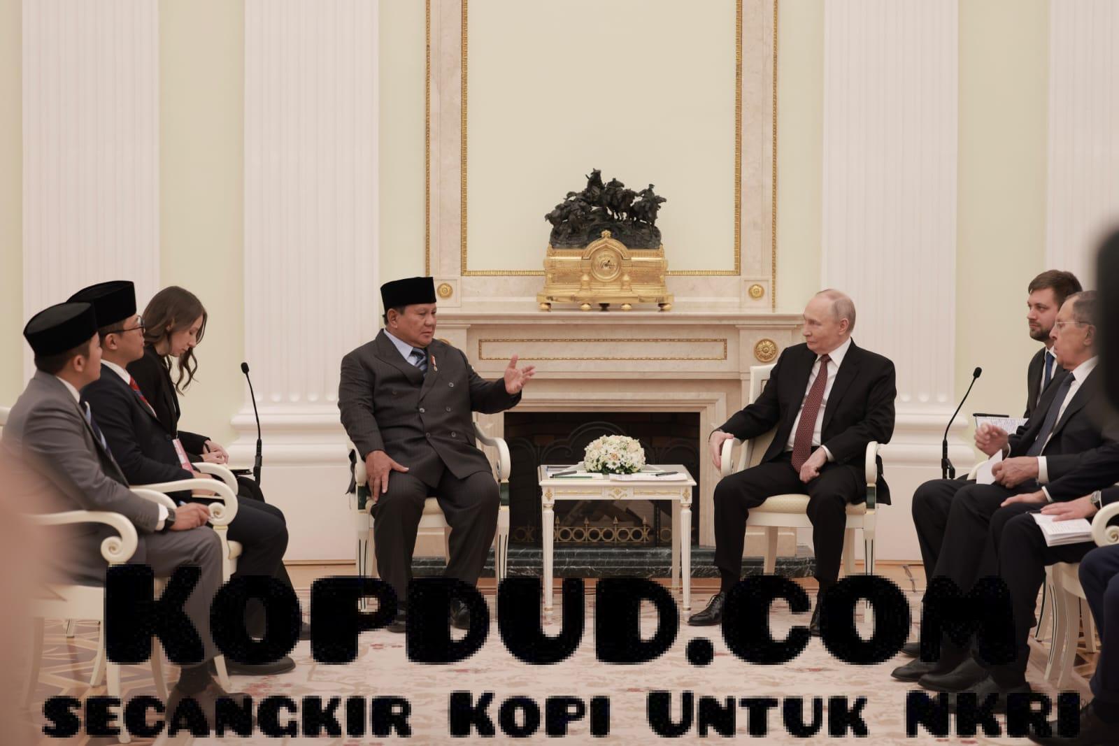 Putin Tawarkan Kerja Sama Strategis ke Prabowo, dari Pertahanan hingga Pertanian