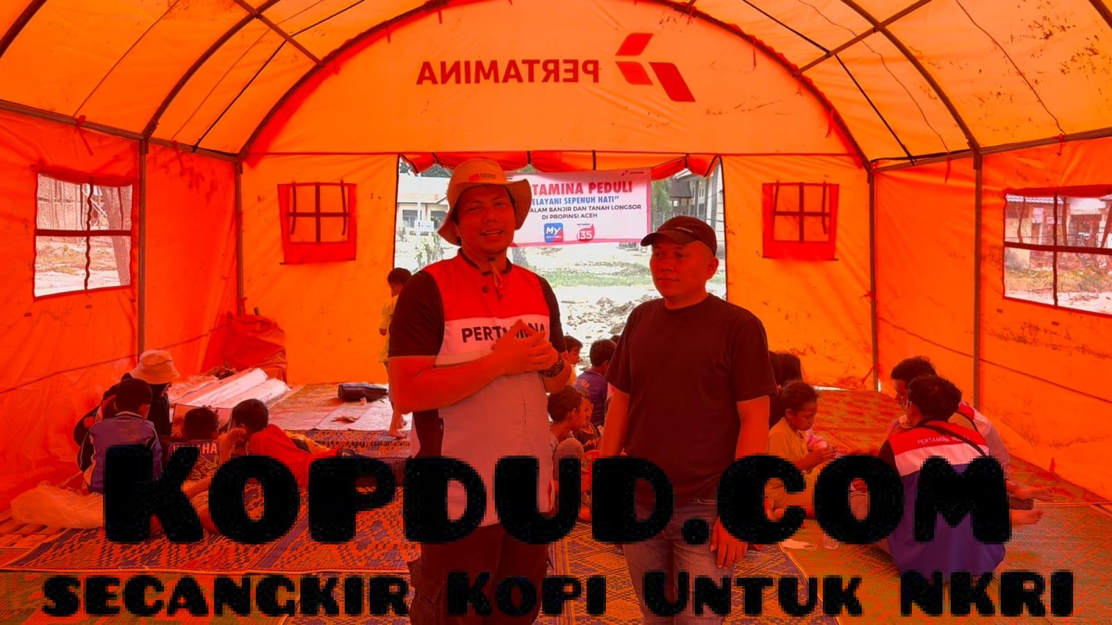 Di Pengungsian, BNPB dan Pertamina Collab Ajak Anak-Anak Aceh Tamiang Main dan Lepas Trauma