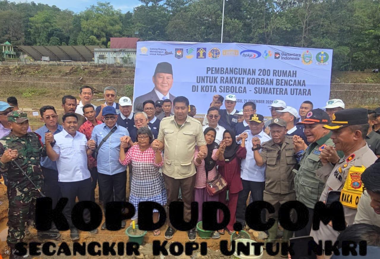 Pemerintah Mulai Bangun 2.603 Hunian Tetap bagi Korban Bencana di Sumatera