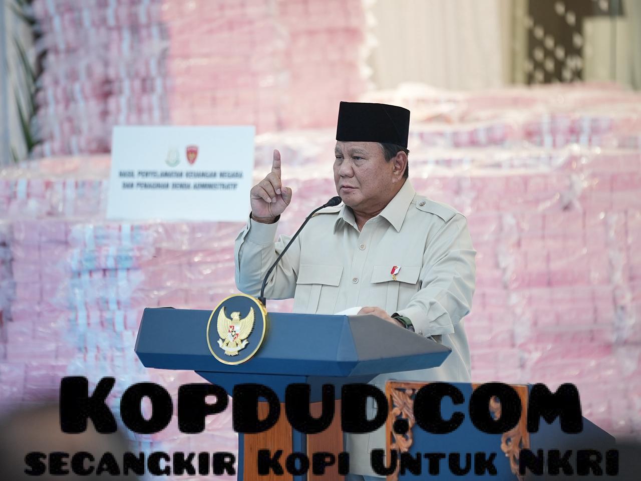 Prabowo Tegaskan Penertiban Kawasan Hutan Dilakukan Tanpa Pandang Bulu