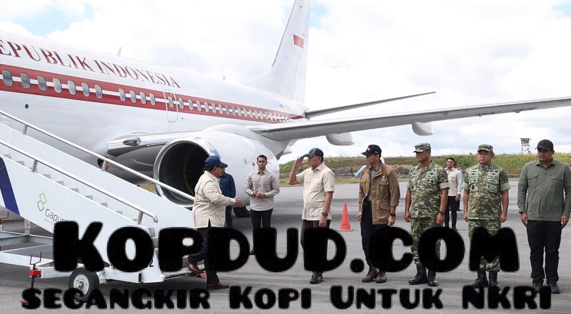 Menuju Tahun Baru, Prabowo tiba di Silangit untuk Tinjau Langsung Pemulihan Pascabencana