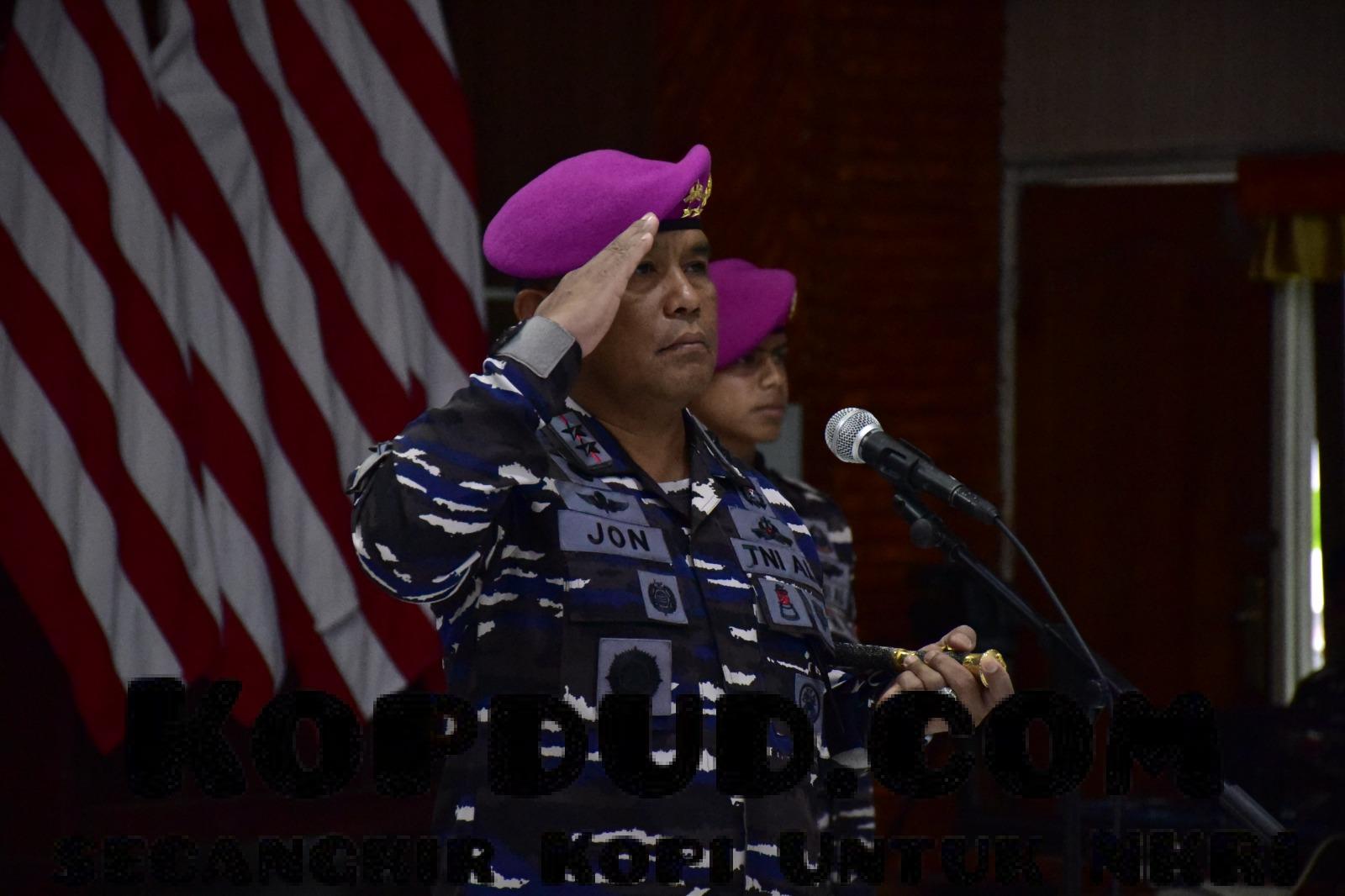 Penyerahan Jabatan Dansat Lantamal X TNI AL Kepada Dankodaeral X Sebagai Dampak Validasi Organisasi