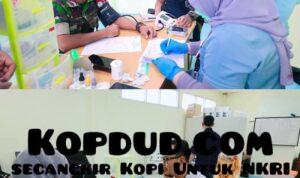 Sertu Ludi Suherman dari Koramil 2213 Jampangkulon Ikut Donor Darah di Mega Blood Donation Day RSUD Jampangkulon