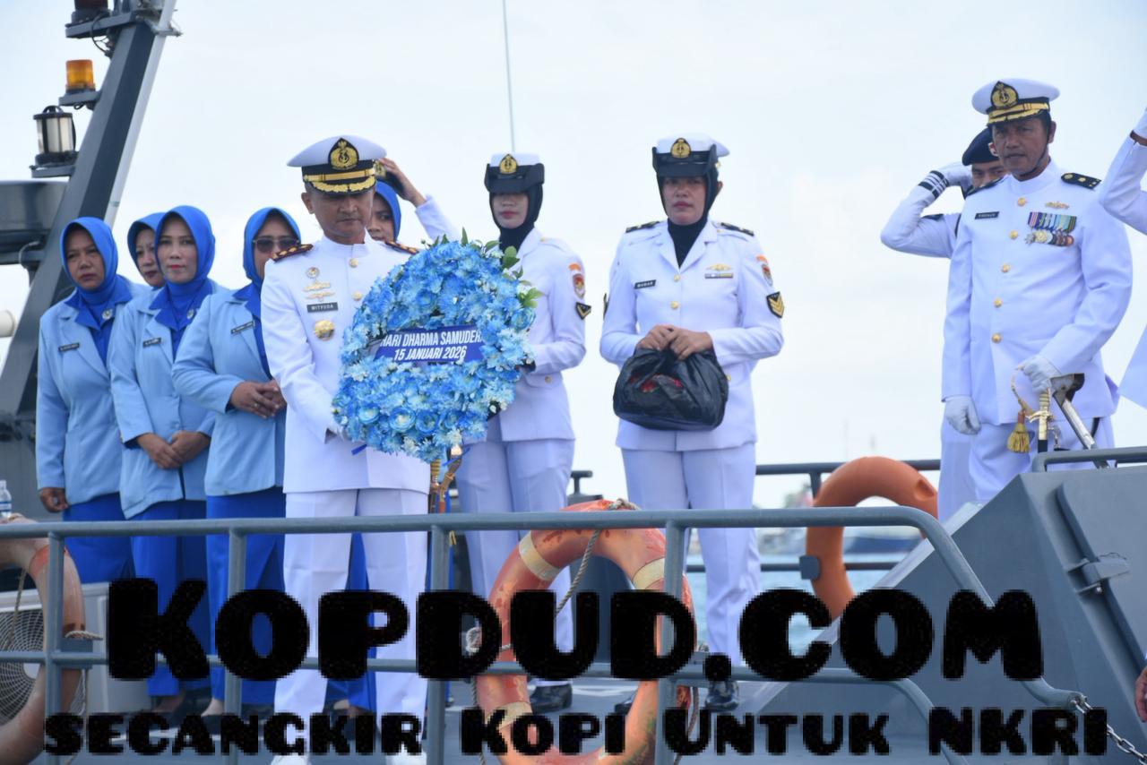 Danlanal Bintan Pimpin Upacara Hari Dharma Samudera 2026, Gelorakan Semangat Prajurit Jalasena Tangguh dan Modern