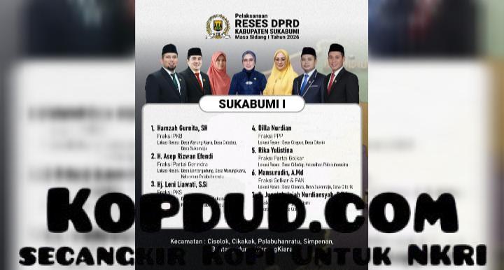 Dapil Sukabumi I Gelar Reses DPRD 2026
