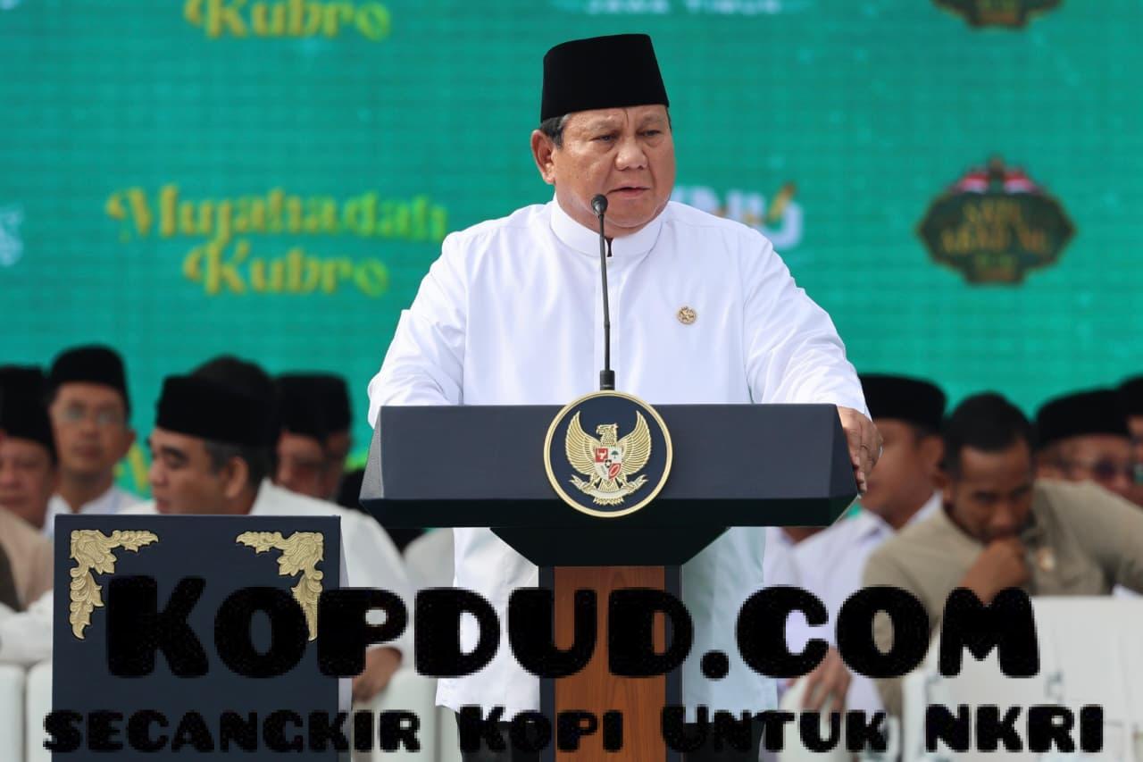 Prabowo: Di Dekat Kiai, Saya Makin Berani untuk Berbakti Membela Rakyat