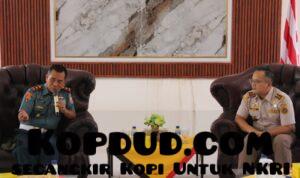 Perkuat Sinergitas Pengamanan Hayati dan Penegakan Hukum Laut, Lanal Nias Terima Audiensi Badan Karantina Indonesia