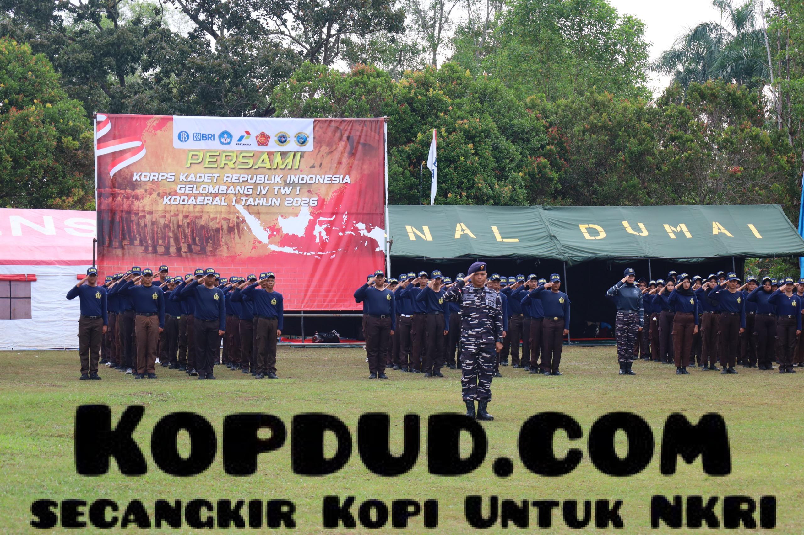 Siapkan Generasi Muda Tangguh dan Berkarakter, Wadan Kodaeral I Resmi Buka Persami Korps Kadet Republik Indonesia Gelombang IV TW I 2026