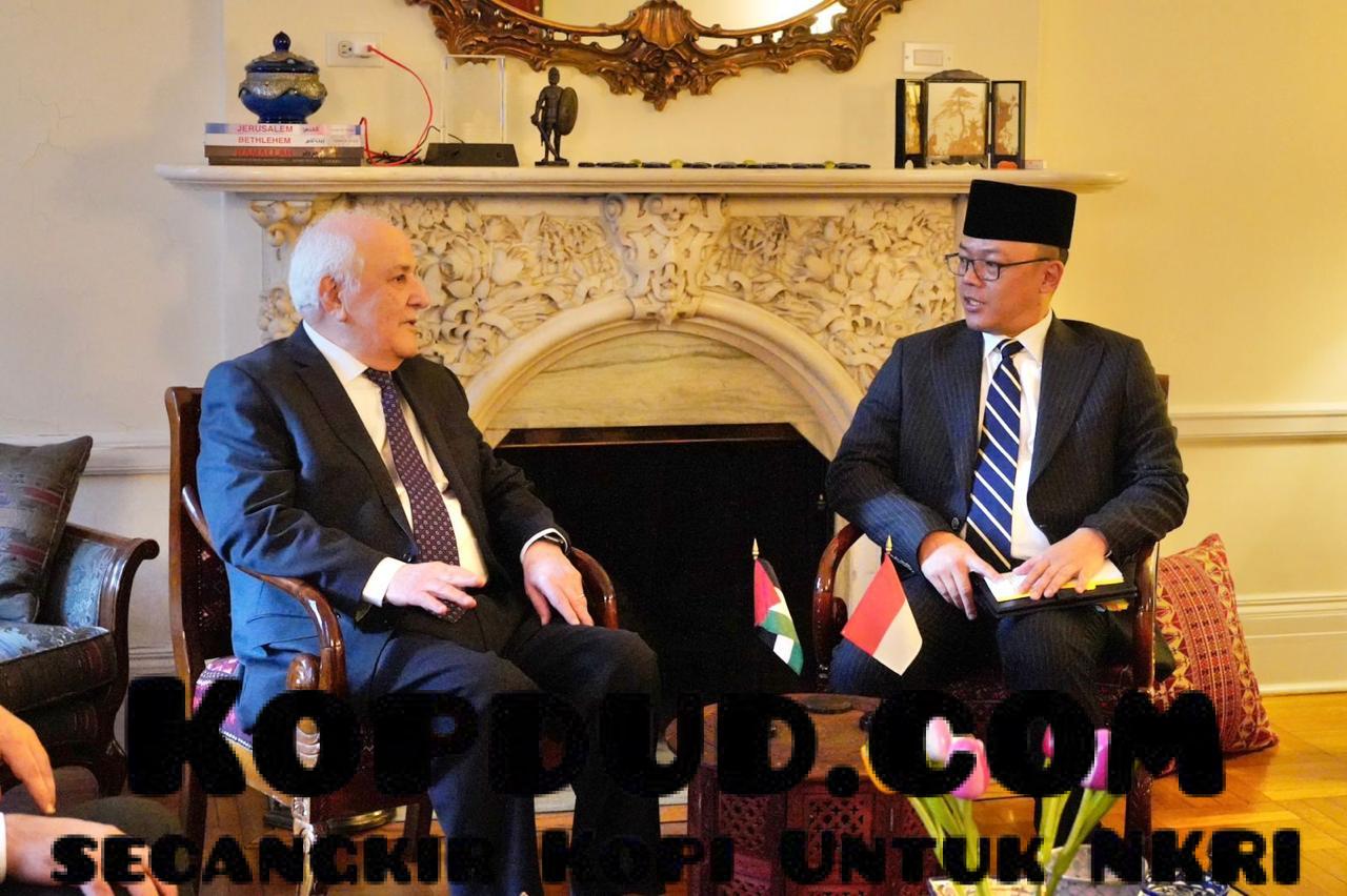 Bertemu Wakil Palestina di PBB, Menlu Sugiono Tegaskan Dukungan Indonesia untuk Palestina