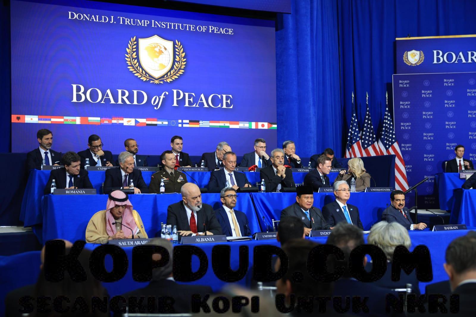 Board of Peace Luncurkan Rencana Besar Perdamaian Gaza, Indonesia Jadi Aktor Kunci