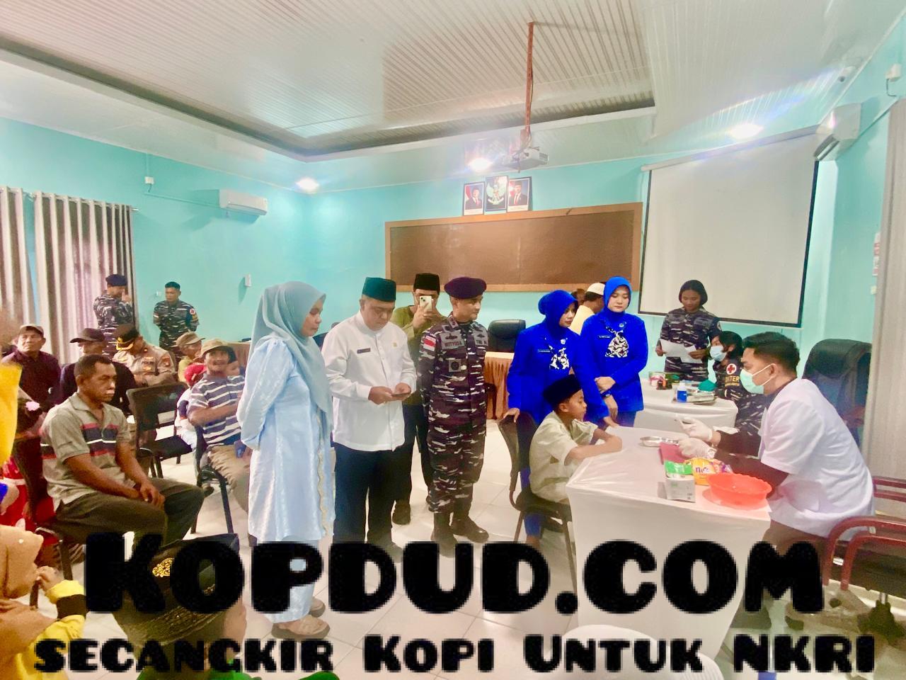 Lanal Bintan Gelar Bakti Sosial dan Cek Kesehatan Gratis di Desa Busung, Seri Kuala Lobam