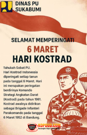 Dinas PU Sukabumi Peringati Hari KOSTRAD 6 Maret: Mengenang Sejarah Strategis TNI AD