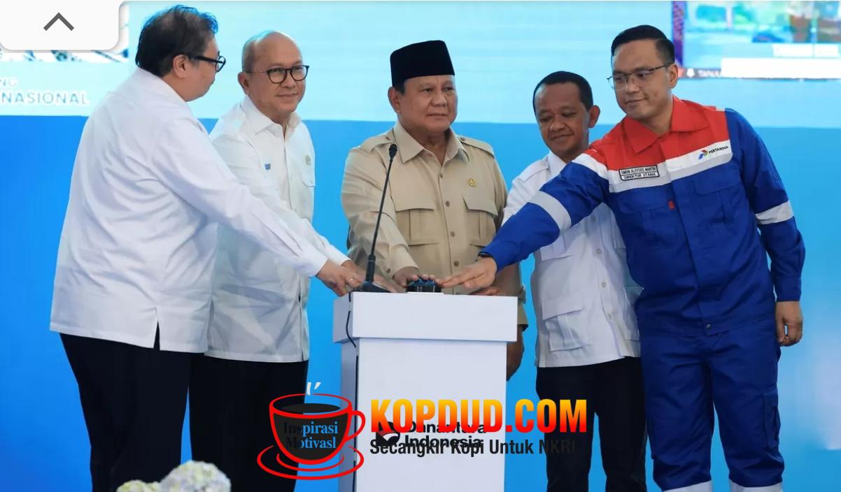 Kilang Minyak, Pengganti LPG, hingga Biodiesel, Prabowo Groundbreaking 13 Proyek Hilirisasi Rp 116 T