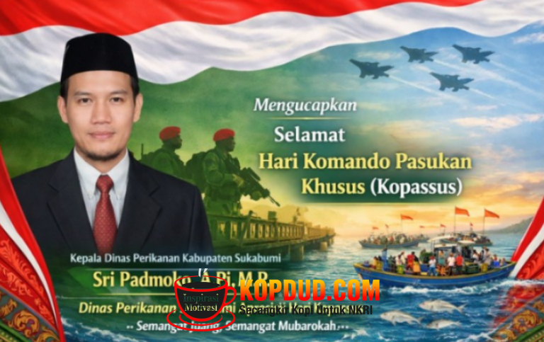 Sri Padmoko Semangat Kopassus Jadi Teladan ASN Perikanan Sukabumi