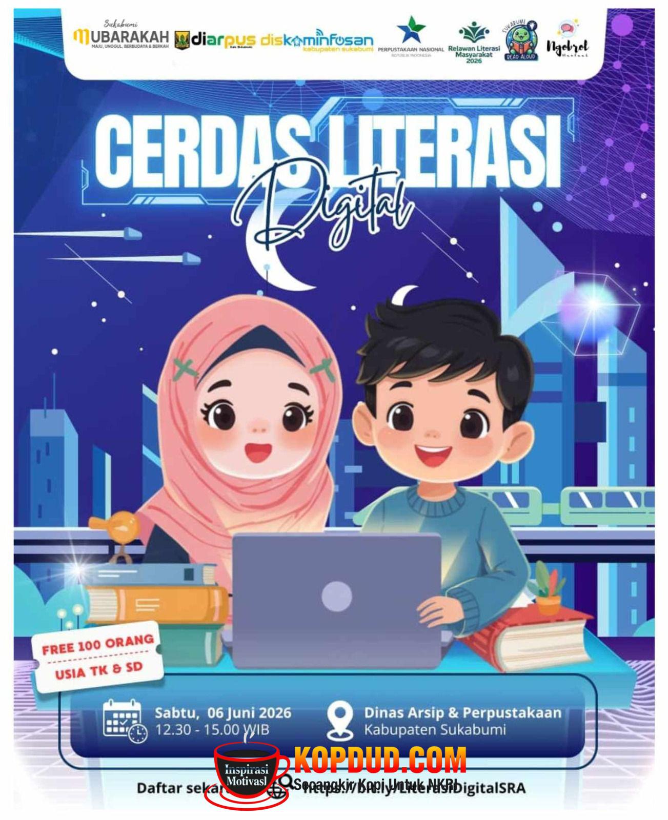 Dinas Kominfo Kabupaten Sukabumi Gelar Playdate Anak Cerdas Literasi Digital