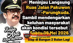 Sukabumi Mubarokah Bupati Asep Japar Pastikan Perbaikan Jalan Pakuwon Dimulai Dua Bulan Lagi