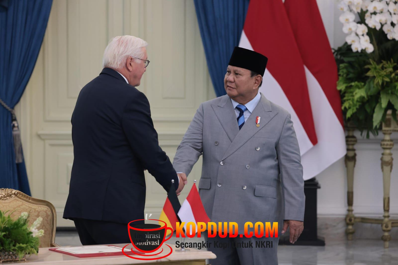 Berkomitmen Kerja Sama Jaga Perdamaian Dunia, Prabowo Indonesia-Jerman Memastikan Perdamaian dan Stabilitas Global
