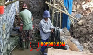 Dinas PU Sukabumi Rekonstruksi DI Cipamatutan Infrastruktur Pertanian Maju, Unggul, Berbudaya, dan Berkah