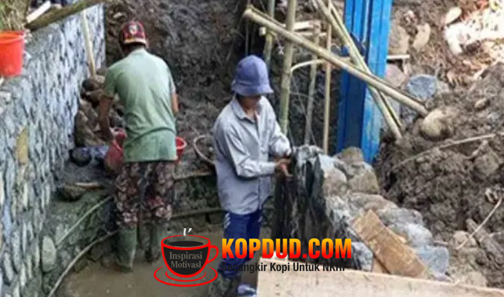 Dinas PU Sukabumi Rekonstruksi DI Cipamatutan Infrastruktur Pertanian Maju, Unggul, Berbudaya, dan Berkah