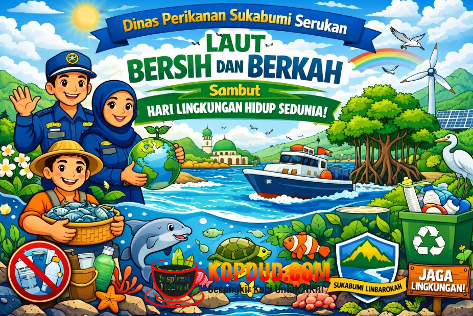 Dinas Perikanan Sukabumi Serukan Laut Bersih dan Berkah, sambut Hari Lingkungan Hidup Sedunia