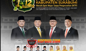 Ketua DPRD Sukabumi WTP ke-12 Jadi Bukti Tata Kelola Keuangan Daerah Secara Profesional dan Bertanggung Jawab