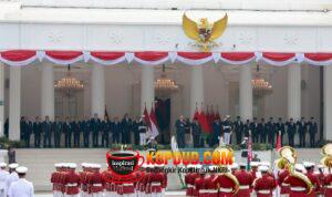 Diiringi Tari Enggang, Prabowo Sambut Hangat Presiden Belarus di Istana Merdeka