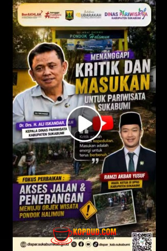 Dispar Sukabumi Kritik Jadi Energi untuk Berbenah