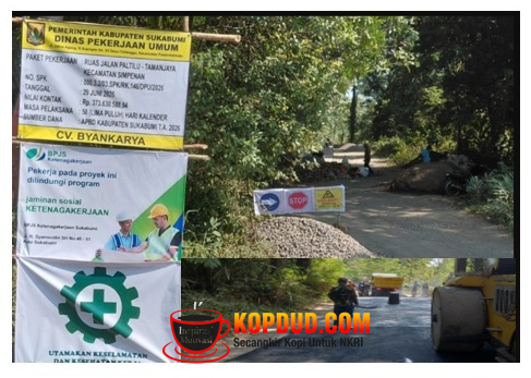 Jalan Paltilu–Tamanjaya di Ciemas Ditingkatkan, Dorong Roda Ekonomi dan Akses Warga Selatan Kian lancar