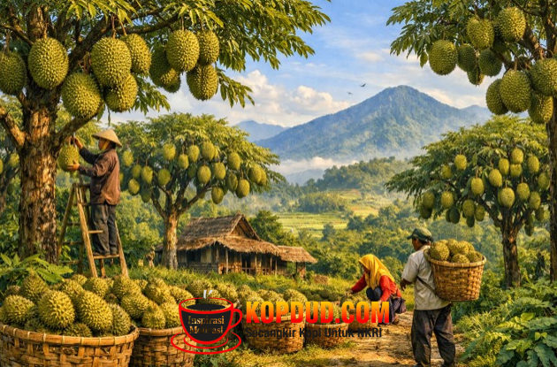 Kekayaan Alam Desa-Desa Kecamatan Cikakak Aneka Macam Durian dari Hasil Perkebunan