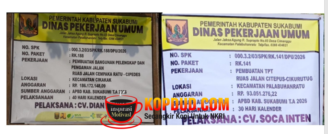 Pembangunan TPT di Cikurutug dan Pelengkap Jalan di Cikakak, Bukti Nyata Sukabumi Mubarokah