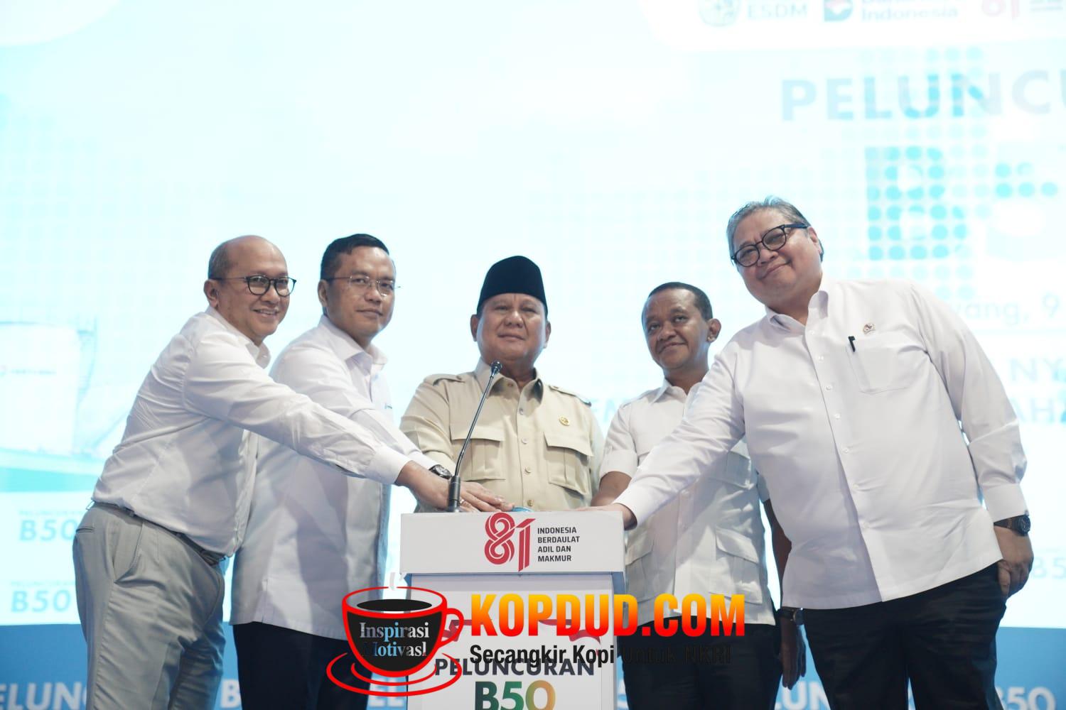 Resmikan Program Biodiesel B50, Prabowo Ingin Petani Jadi Pihak yang Paling Diuntungkan