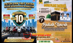 Sukabumi Mubarokah, Asep Japar Hadiah Motor dan Umroh untuk Warga Taat Pajak