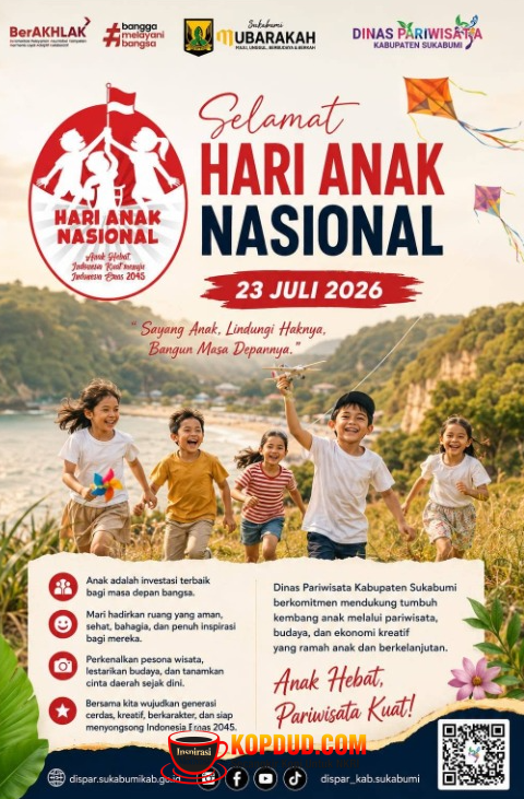 Sukabumi Mubarokah, Dispar Kabupaten Sukabumi Sambut Hari Anak Nasional 2026