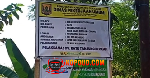 Sukabumi Mubarokah, Perbaikan Jalan Menuju Wisata Geyser Cisolok Oleh Dinas PU Sukabumi