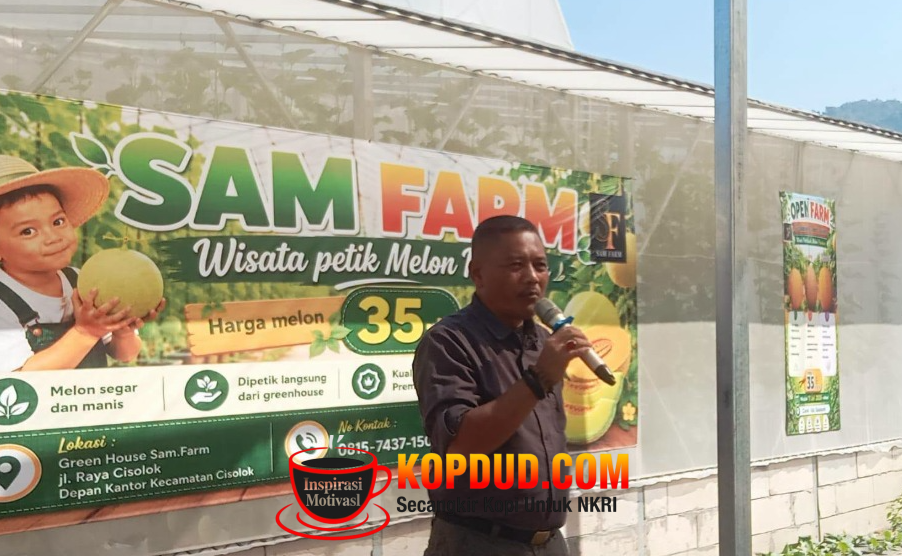 Wisata Petik Melon di Cisolok Resmi Dibuka, Dorong Pertanian Terintegrasi dan Ekonomi Lokal