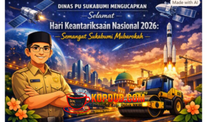 Dinas PU Sukabumi Sambut Hari Keantariksaan Nasional 2026 Semangat Muabrokah Bangun Negeri Menuju Masa Depan