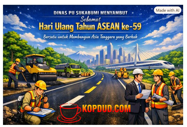 Dinas PU Sukabumi Sambut Hari Ulang Tahun ASEAN ke-59 Semangat Kolaborasi dan Pembangunan Berkelanjutan