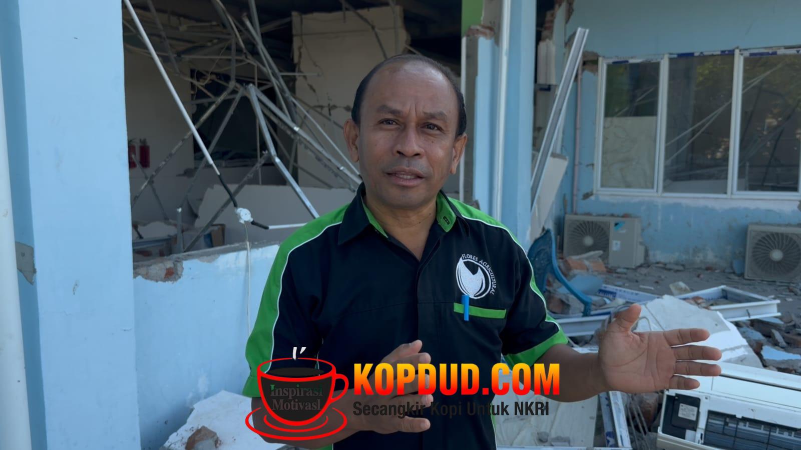 Gedung Perpustakaan Nagekeo Rusak Pasca Gempa, Anak-anak Kehilangan Ruang Belajar