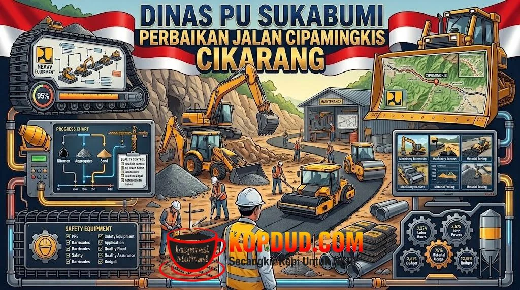 Jalan Cipamingkis Cikarang 600 Meter di Cidolog Diperbaiki Wujudkan Sukabumi Mubarokah