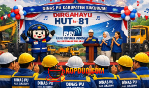 Dinas PU Sukabumi Sambut HUT TNI ke-81 Gotong Royong Jaga Saluran Air Dinas PU Sukabumi Sambut HUT TNI ke-81 Gotong Royong Jaga Saluran Air